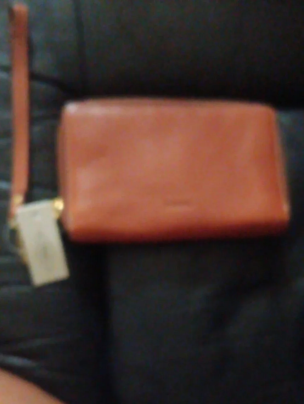 Fossil Leather Wallet in Warm Brown